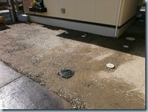 コンクリート洗浄　施工現場レポート