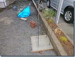 コンクリート打ち　施工現場レポート　長野　エクステリア