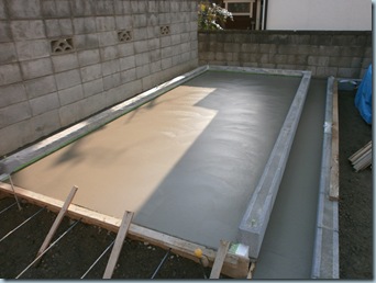 ガレージ土間コンクリート打ち施工現場レポート 003