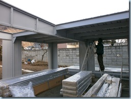 ガレージ組み立て　施工現場レポート 003