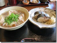鯖寿司と地鶏なめこ煮麺042