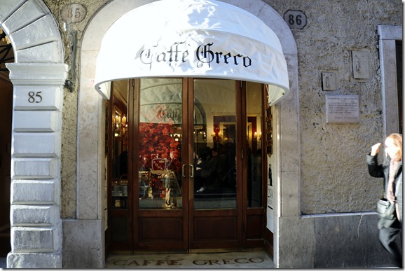 ローマ最古のカフェ・グレコ