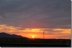 新潟の夕日
