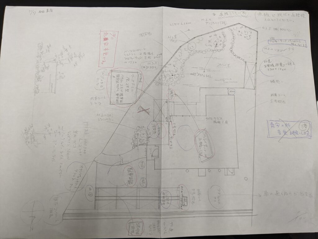 手書き図面